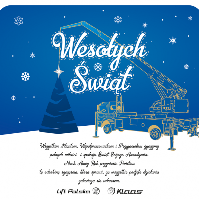 Wesołych Świąt Bożego Narodzenia życzy cały zespół Lift-Polska!!!